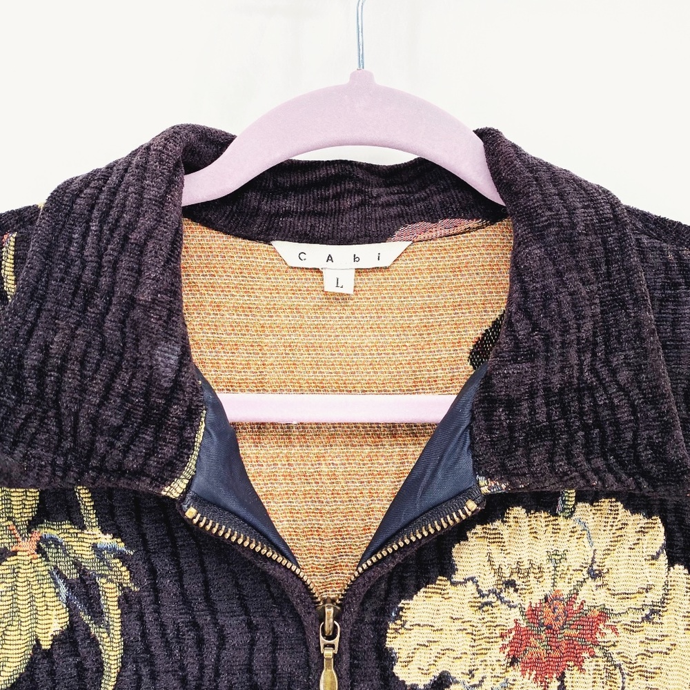 CAbi Vintage Floral Embroidered Jacket - Picture 2 of 6